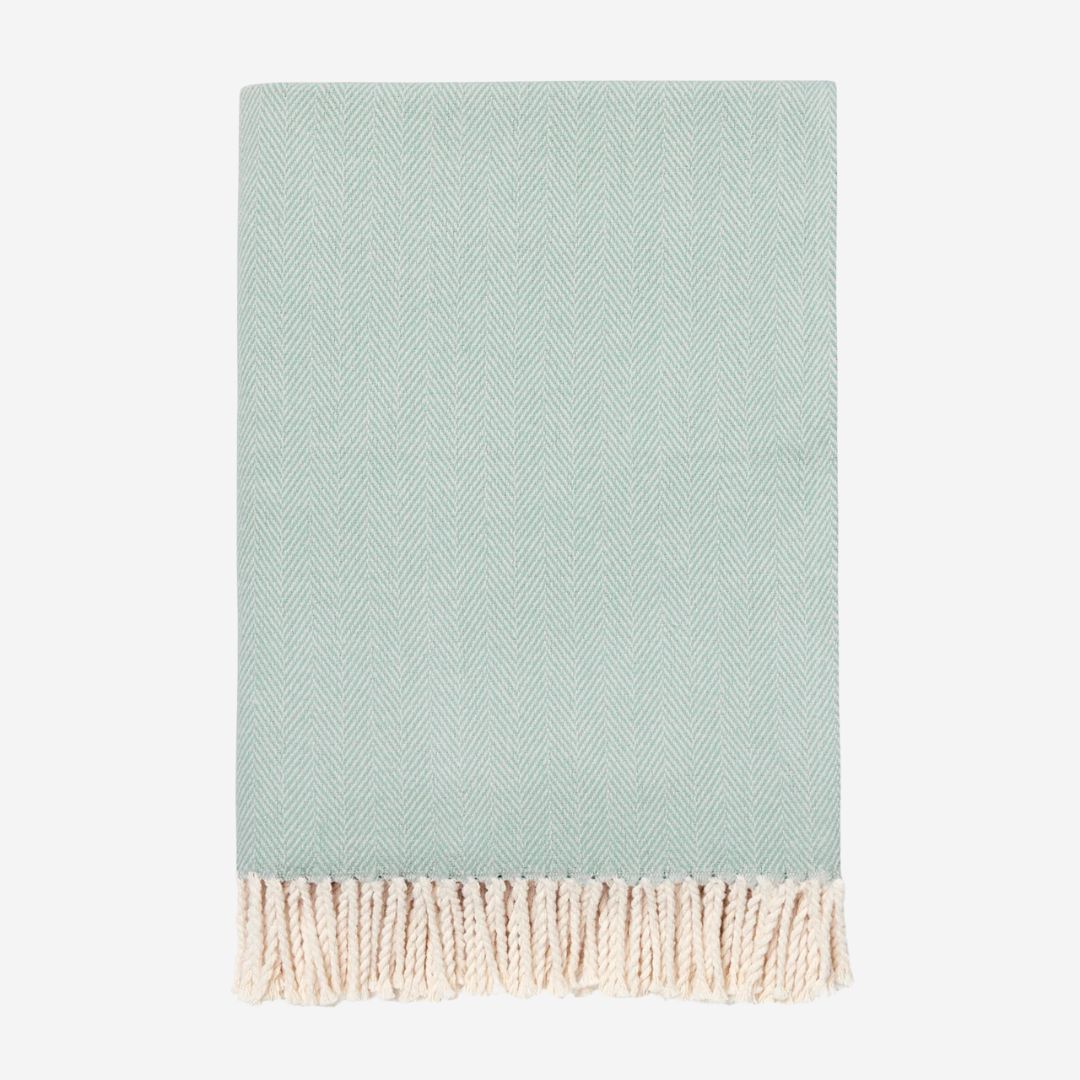 Sferra Celine Throw, COLOR: Aqua