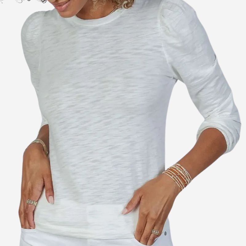 Erin Gray Joanie Subtle Puff Long Sleeve Tee