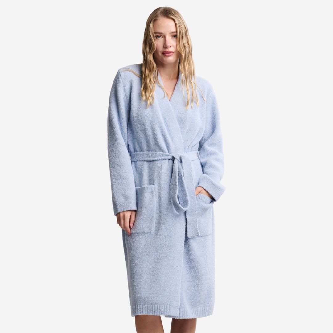 Barefoot Dreams CozyChic Luxe Robe, COLOR: Snow Drop, SIZE: Small