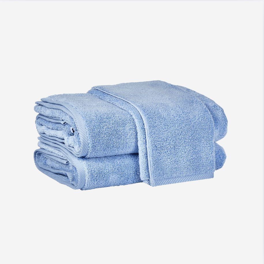 Matouk Milagro Bath Towels, COLOR: Azure, SIZE: Wash Cloth