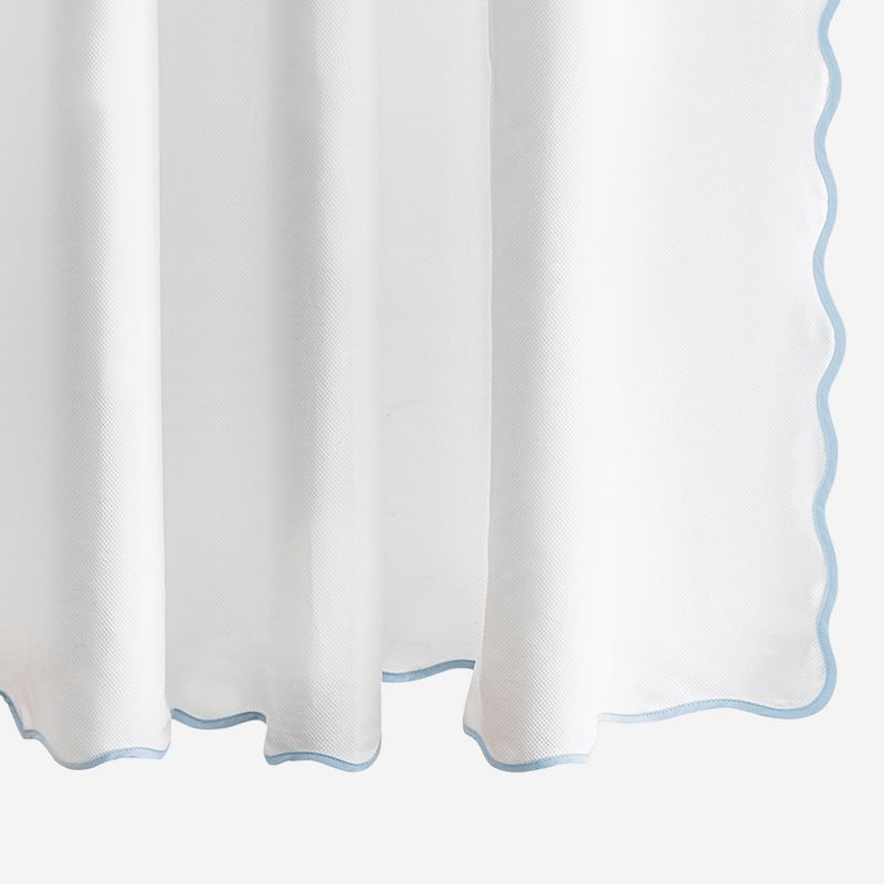 Matouk Camilla Pique Scallop Shower Curtain