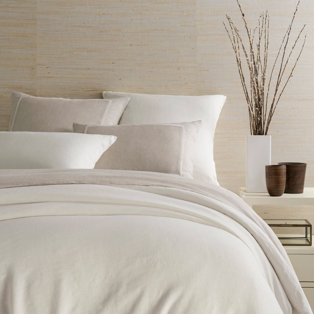 Pine Cone Hill Lush Linen Bed Style, COLOR: Ivory, SIZE: Duvet Cover—Twin/Twin XL