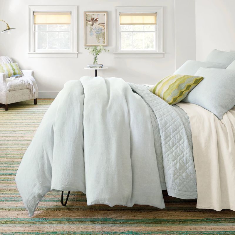 Pine Cone Hill Washed Linen Quilt