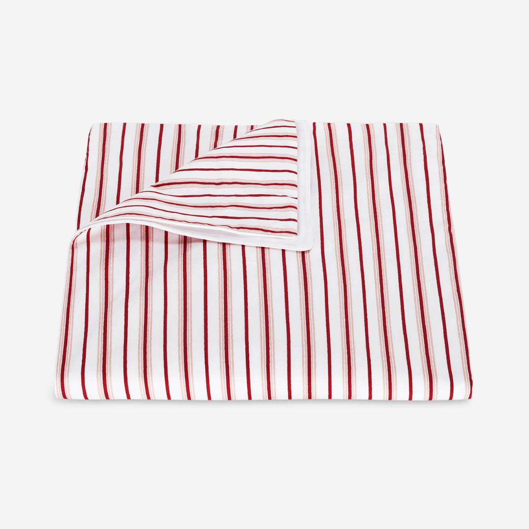 Matouk Calypso Bed Style, COLOR: Redberry, PRODUCT: Duvet Cover—Full/Queen