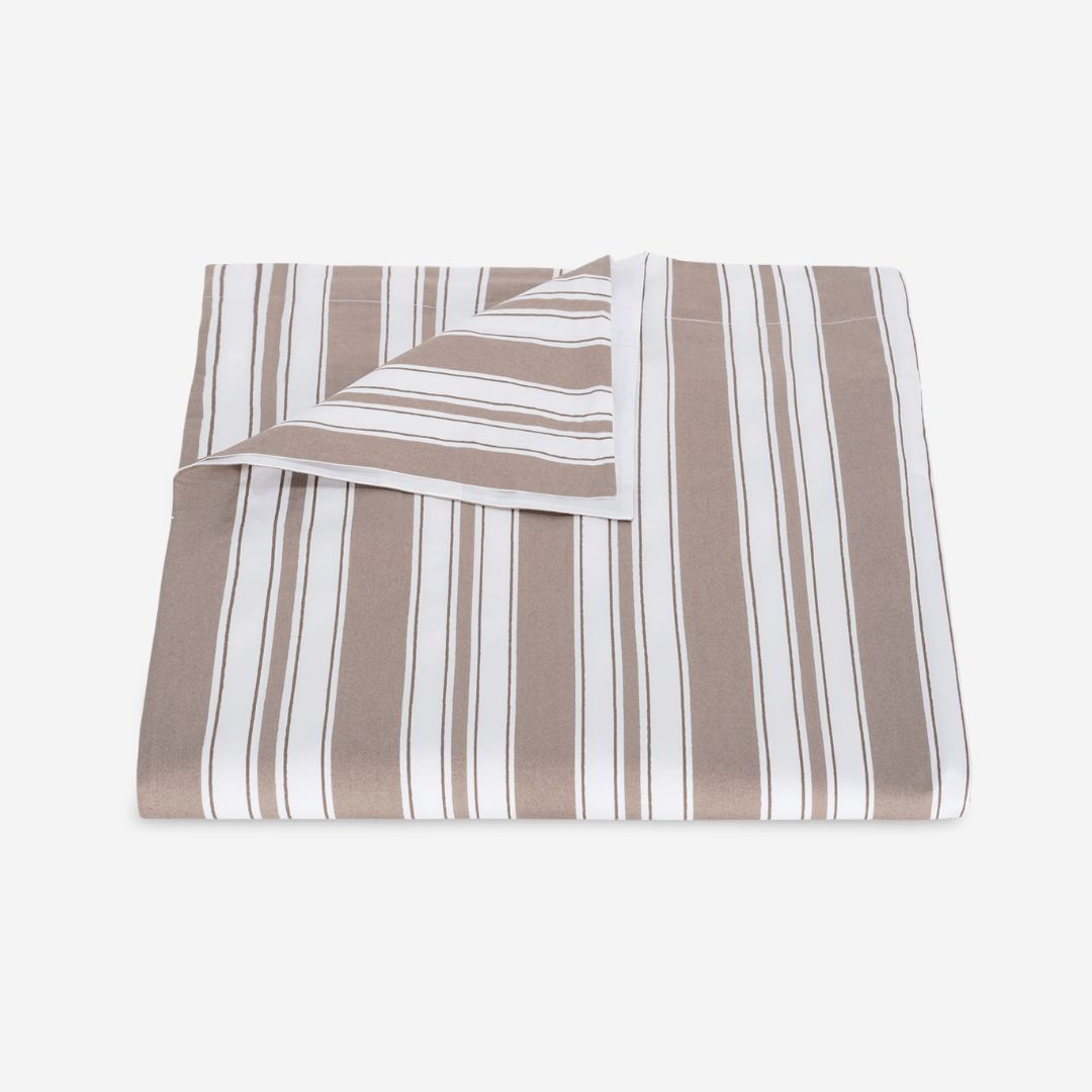 Matouk Elio Bed Style, COLOR: Mocha, PRODUCT: Duvet Cover—Full/Queen