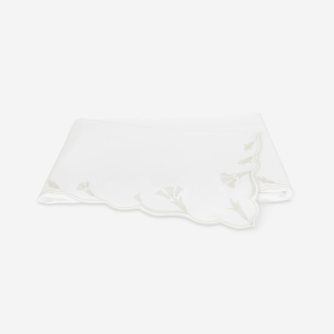 NEW Matouk Marcella, COLOR: Bone, PRODUCT: Flat Sheet—Full/Queen