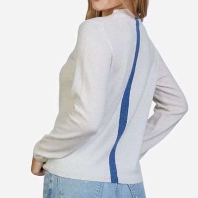 Erin Gray Highland Stripe Mongolian Cashmere Sweater