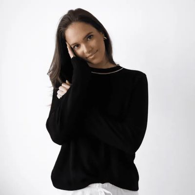 Erin Gray—Highland Raw Edge Mongolian Cashmere Sweater