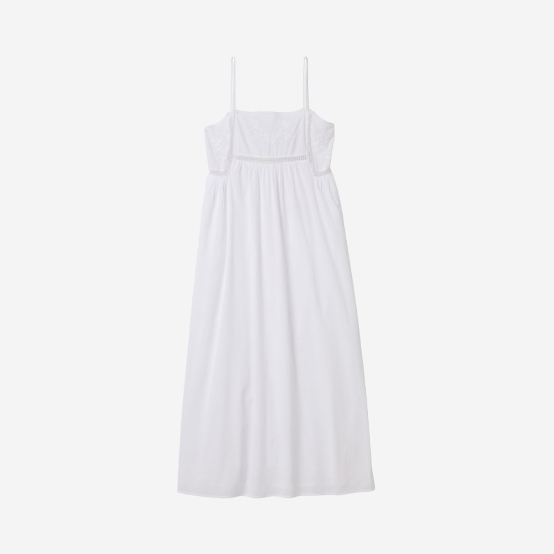 Petite Plume Voile Luna Gown, COLOR: White, SIZE: X-Small