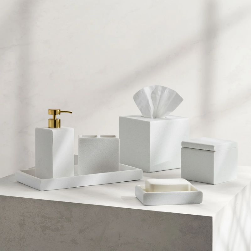 Kassatex Verbier Bath Accessories—Ivory