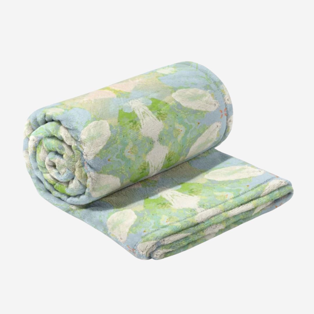 Laura Park Fleece Blanket, PATTERN: Elephant Falls