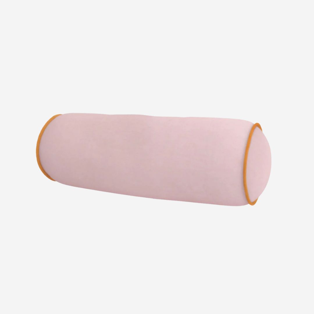 Laura Park Velvet Bolster Pillow, COLOR: Blush Pink, SIZE: 8 x 24