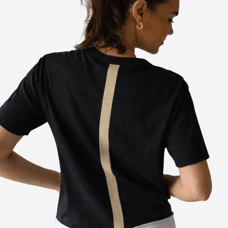Erin Gray—Relaxed Crew with Stripe Short Sleeve