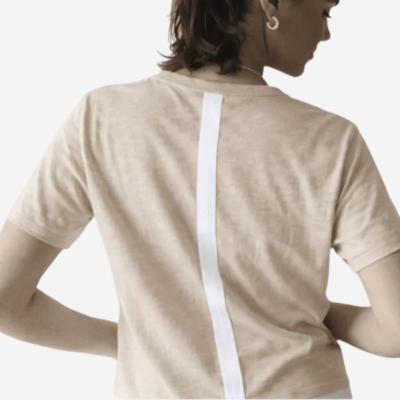 Erin Gray—Relaxed Crew with Stripe Short Sleeve