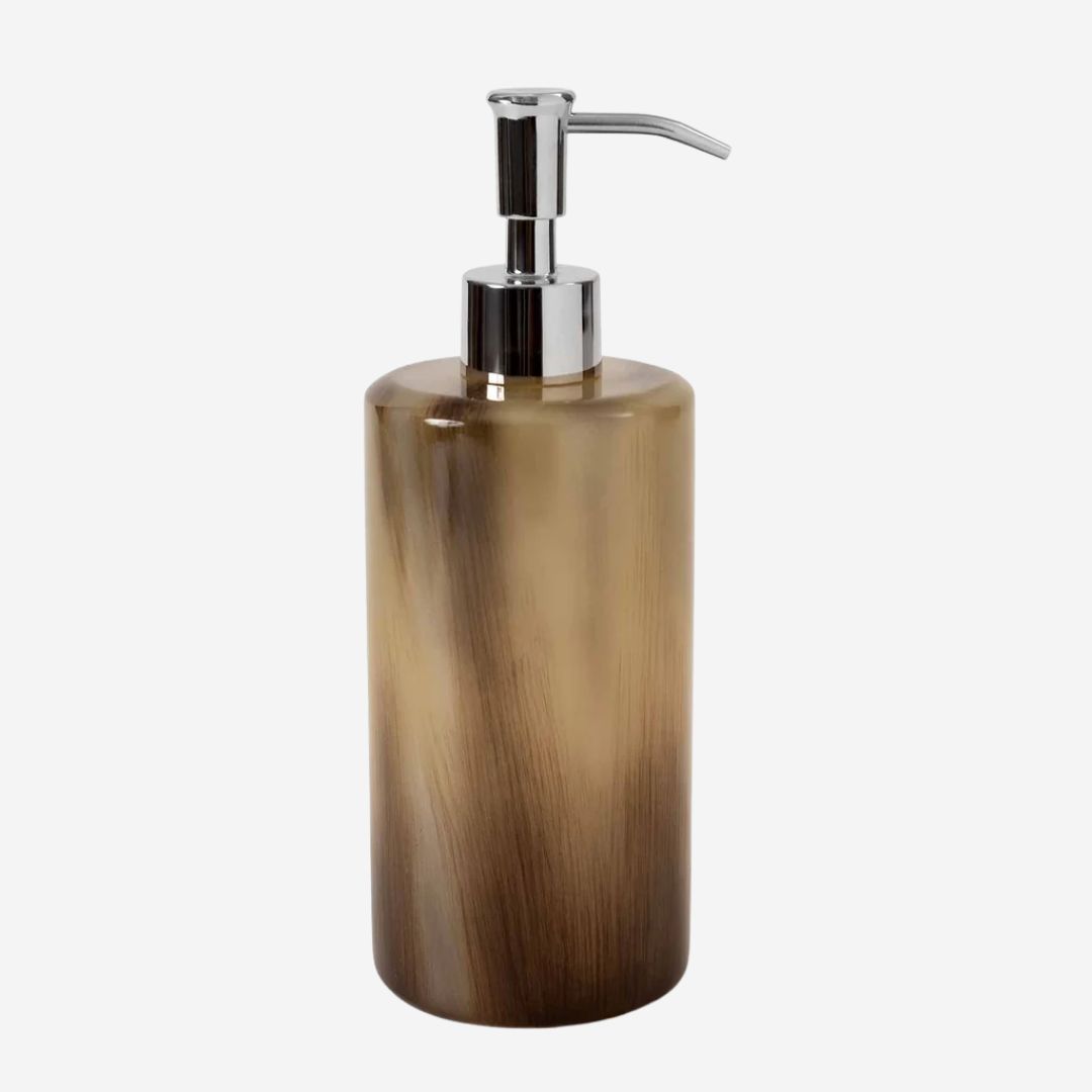 Kassatex Cambridge Faux Horn Bath Accessories, PRODUCT: Lotion Dispenser