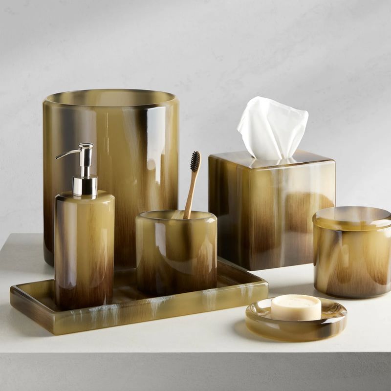 Kassatex Cambridge Faux Horn Bath Accessories