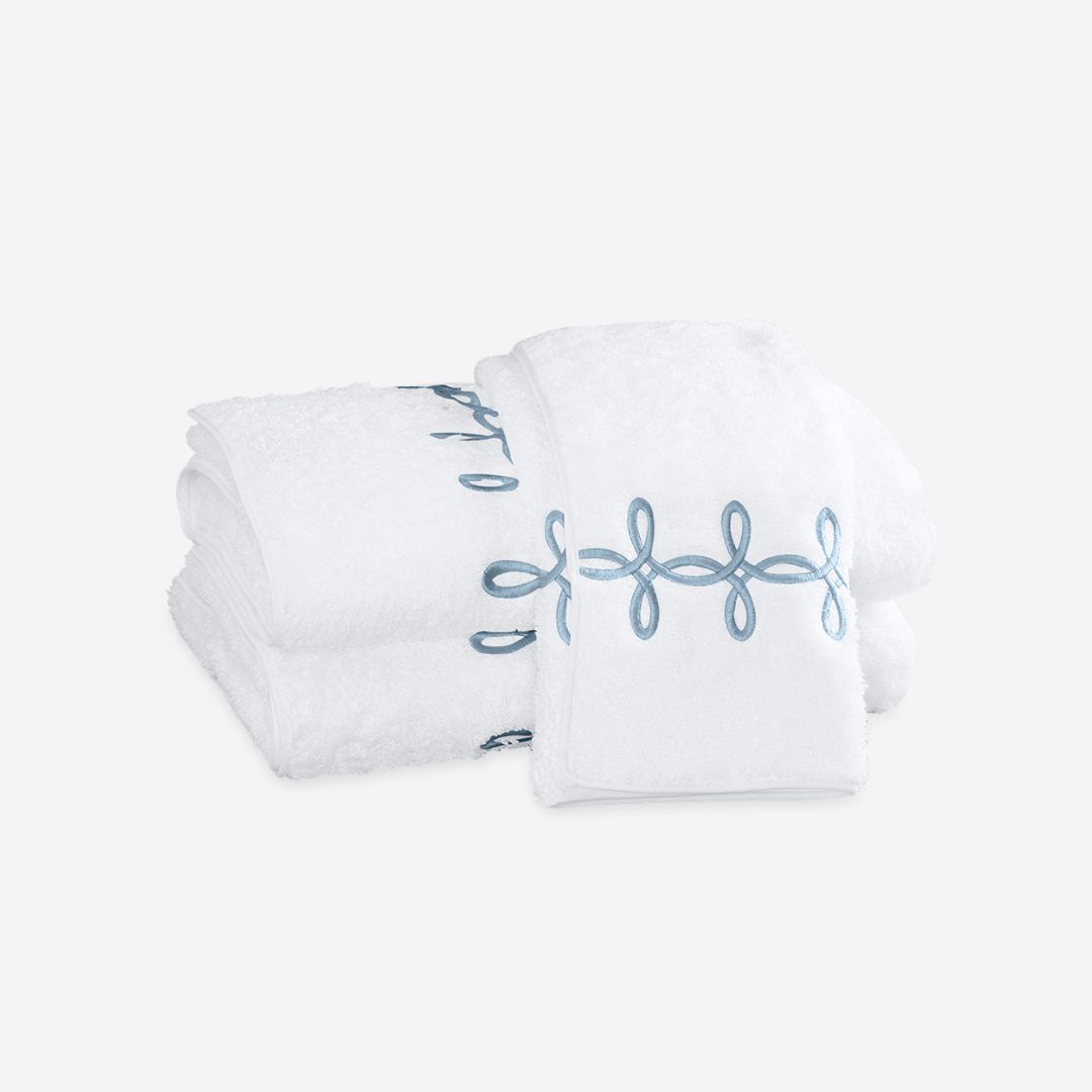 Matouk Gordian Knot Bath Towels, COLOR: Hazy Blue, PRODUCT: Bath Towel