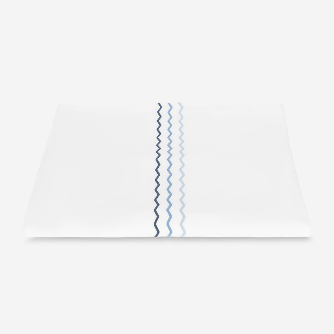 Matouk Axel Bed Style, COLOR: Azure, PRODUCT: Duvet Cover—Full/Queen