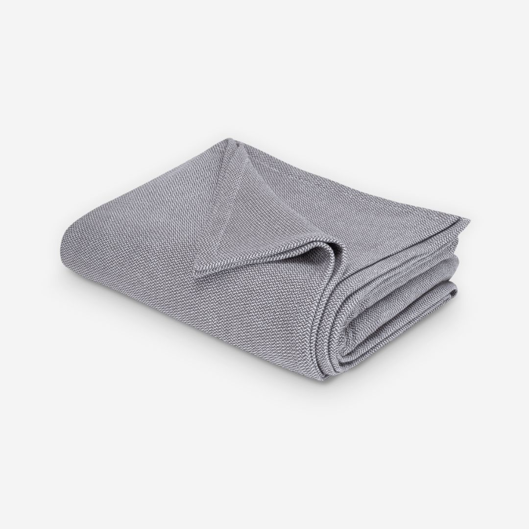 Matouk Costa Mesa Blanket, COLOR: Charcoal, SIZE: Twin