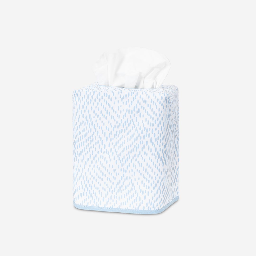 Matouk Duma Diamond Tissue Box Cover, COLOR: Sky