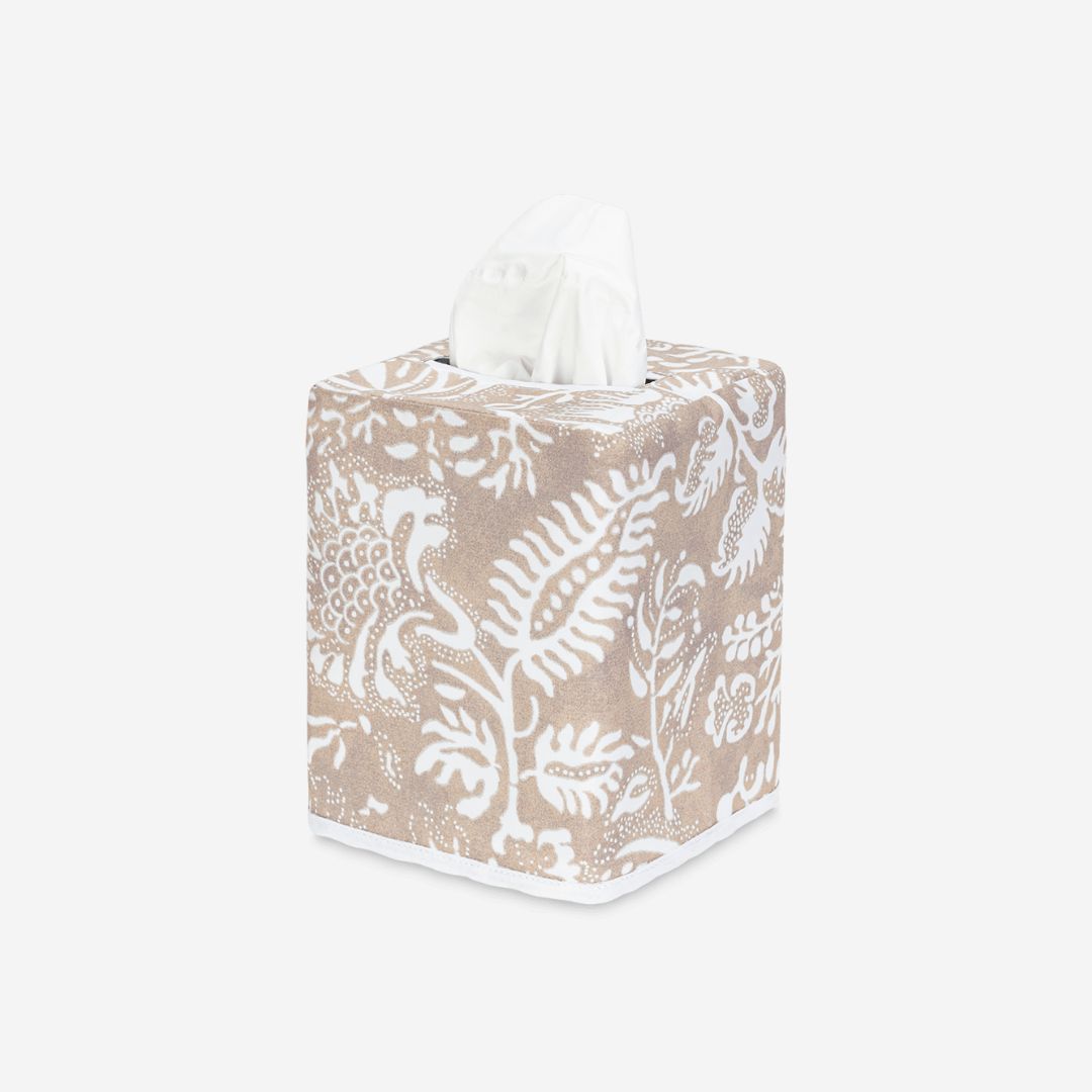 Matouk Granada Tissue Box Cover, COLOR: Dune