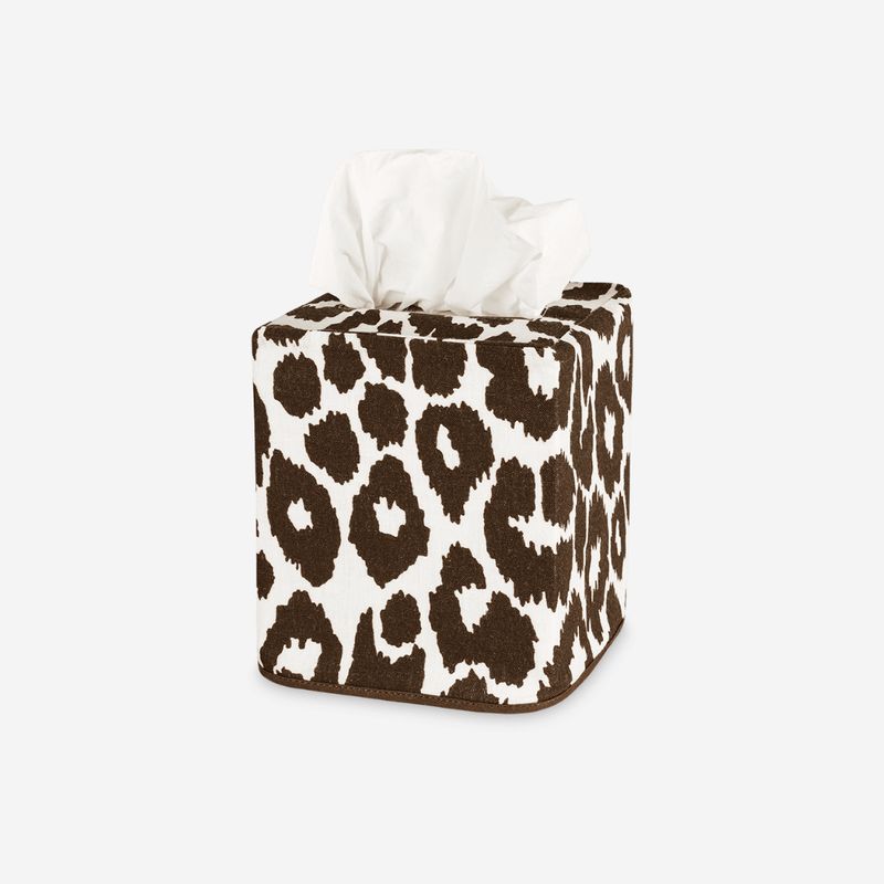 Matouk Iconic Leopard Tissue Box Cover