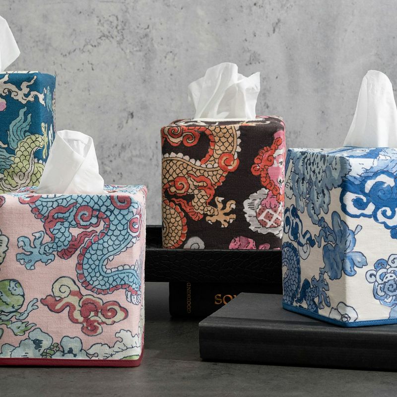 Matouk Magic Mountain Tissue Box Cover