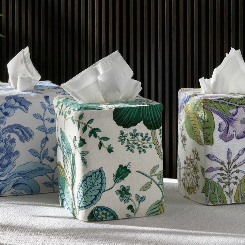 Matouk Del Tesoro Linen Tissue Box Cover