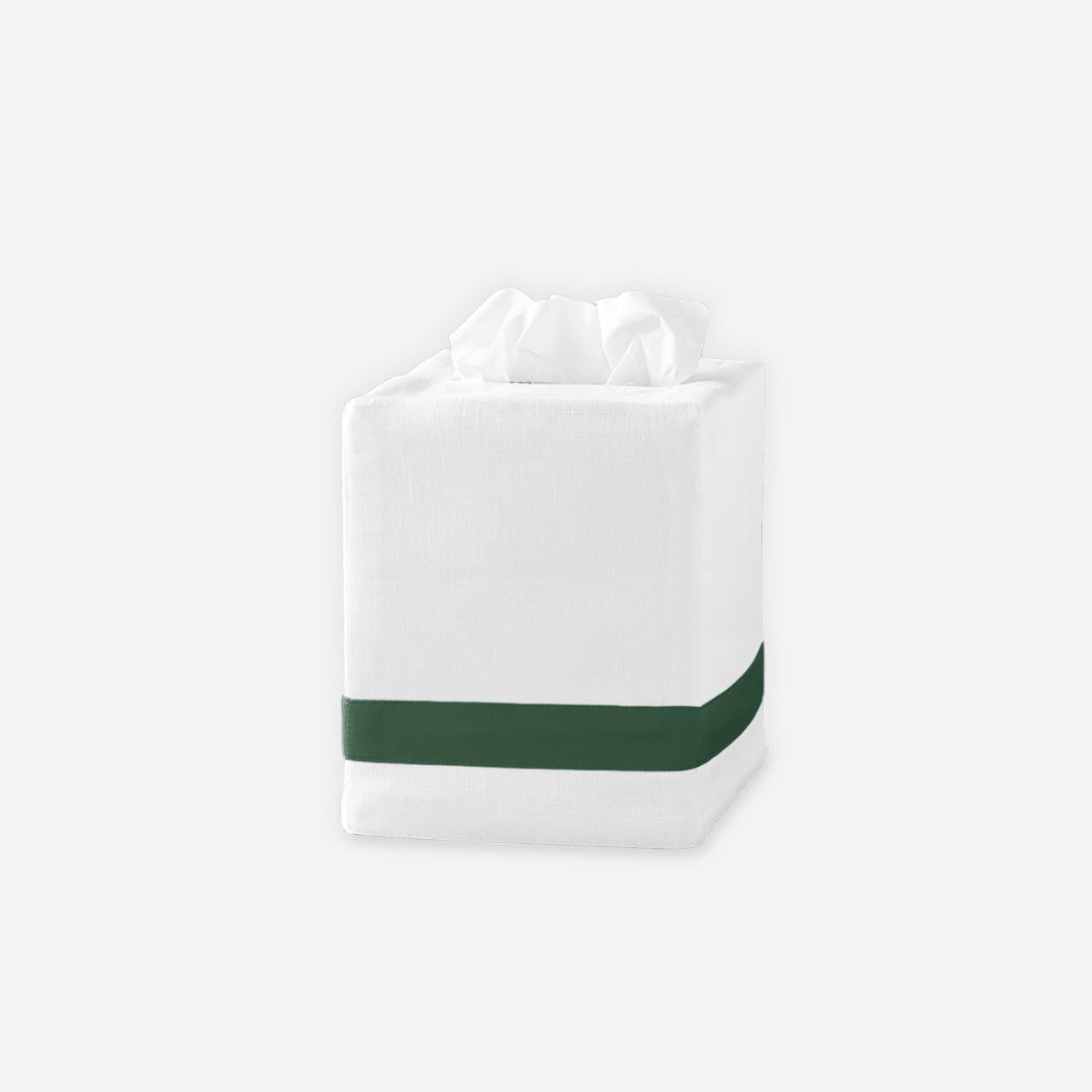 Matouk Lowell Tissue Box Cover, COLOR: Green