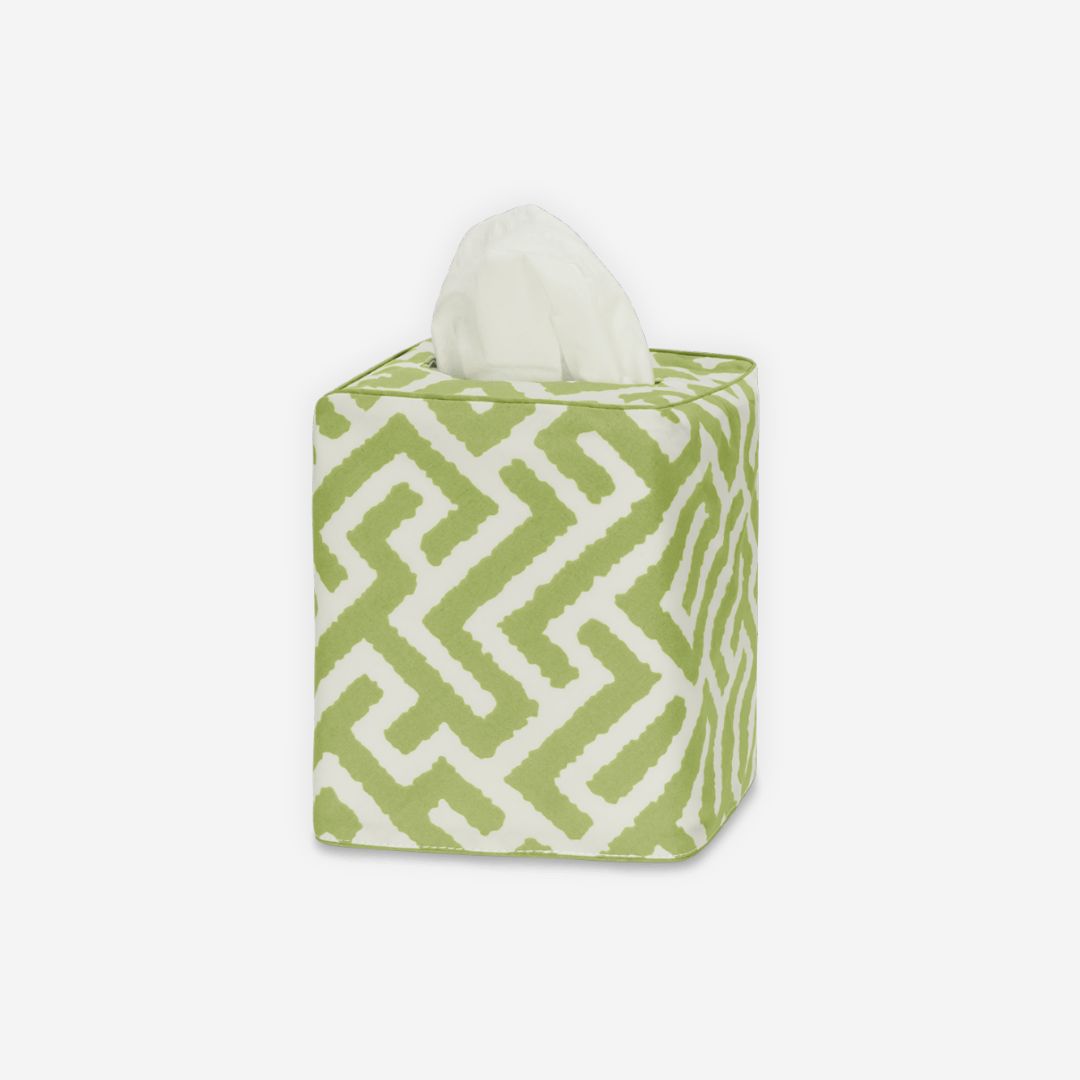Matouk Gabriel Tissue Box Cover, COLOR: Grass