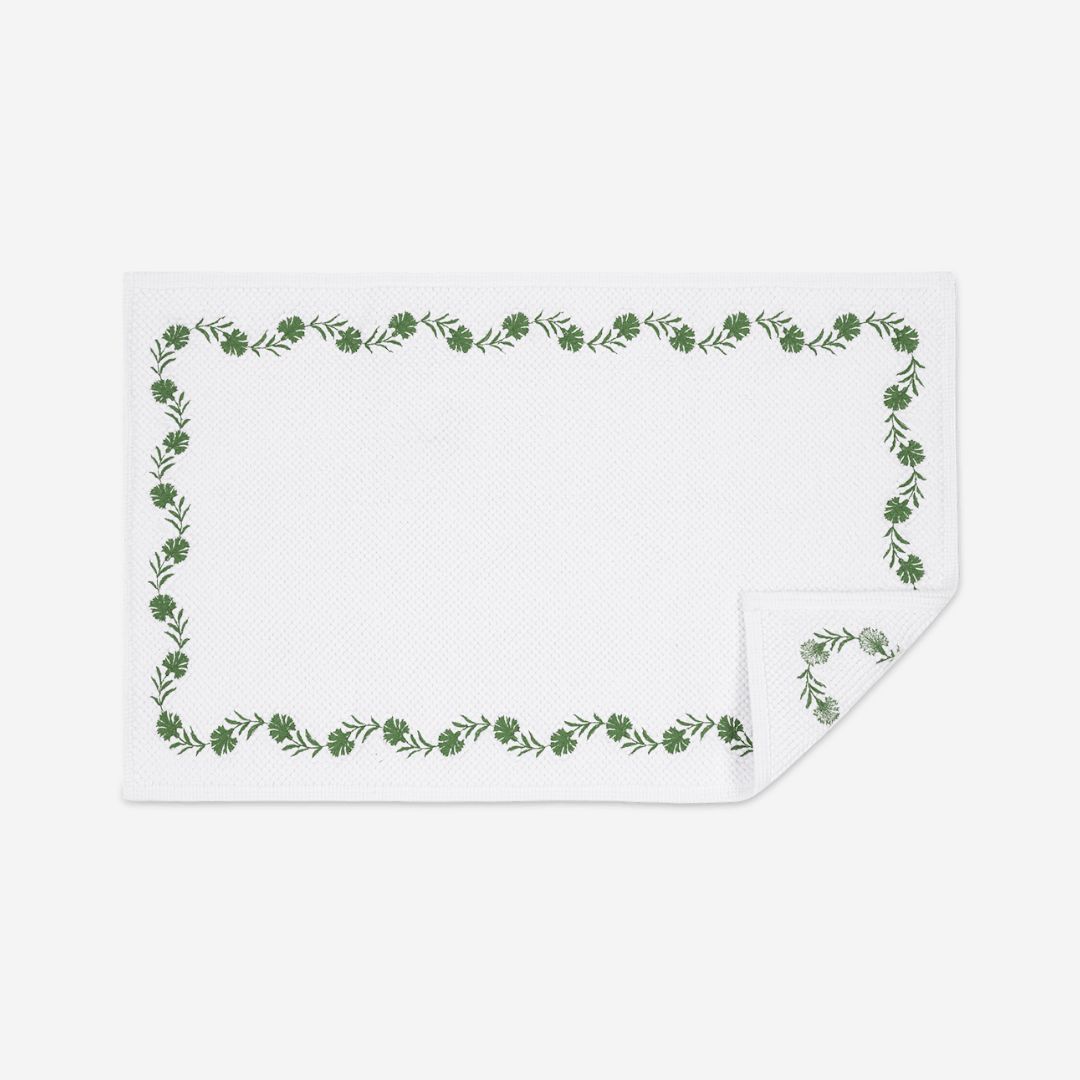 Matouk Daphne Bath Rug, COLOR: Clover