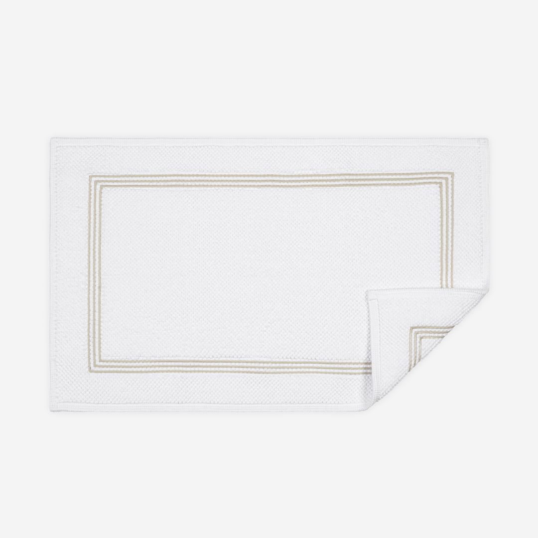Matouk Bel Tempo Small Bath Rug, COLOR: Almond