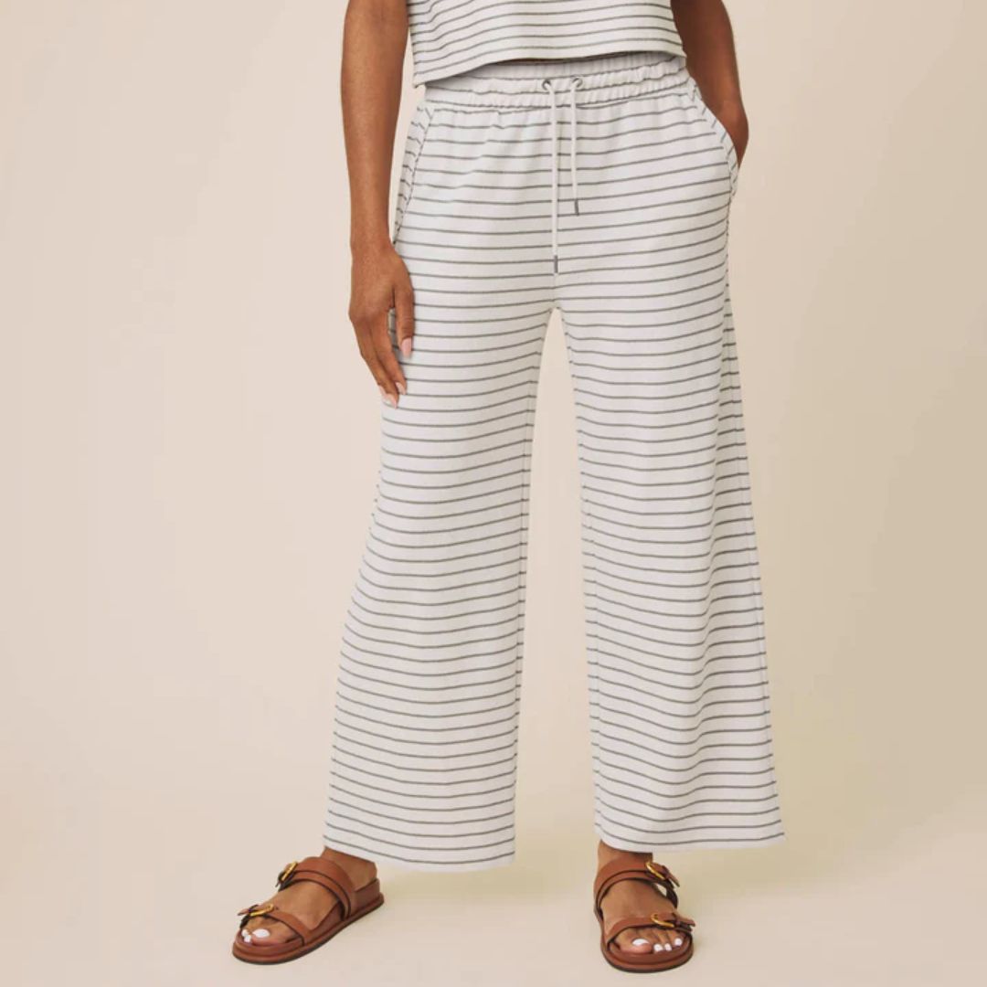Splendid Kennedy Stripe Pant, COLOR: Oak/Eucalyptus, SIZE: X-Small