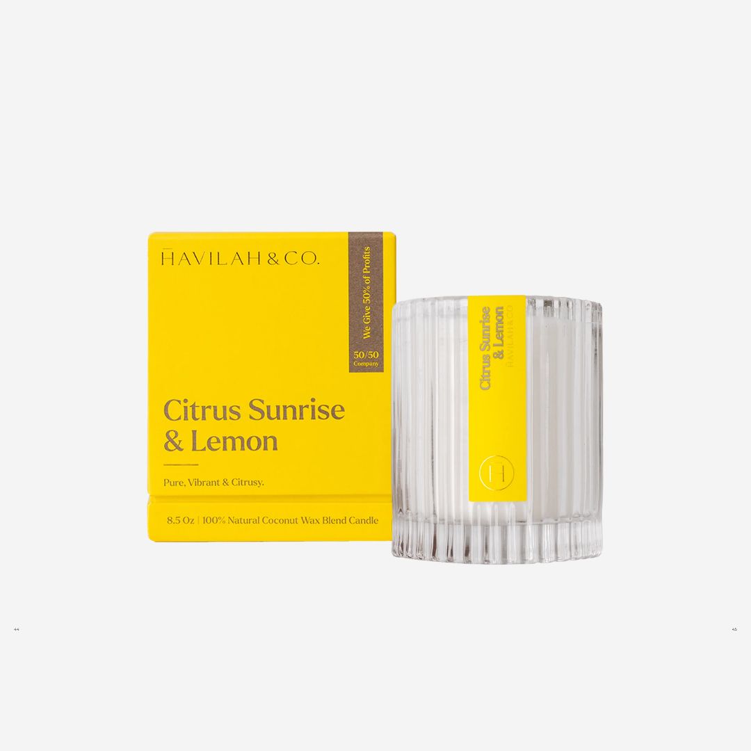 Havilah &amp; Co. 8.5oz Candle, SCENT: Citrus Sunrise &amp; Lemon