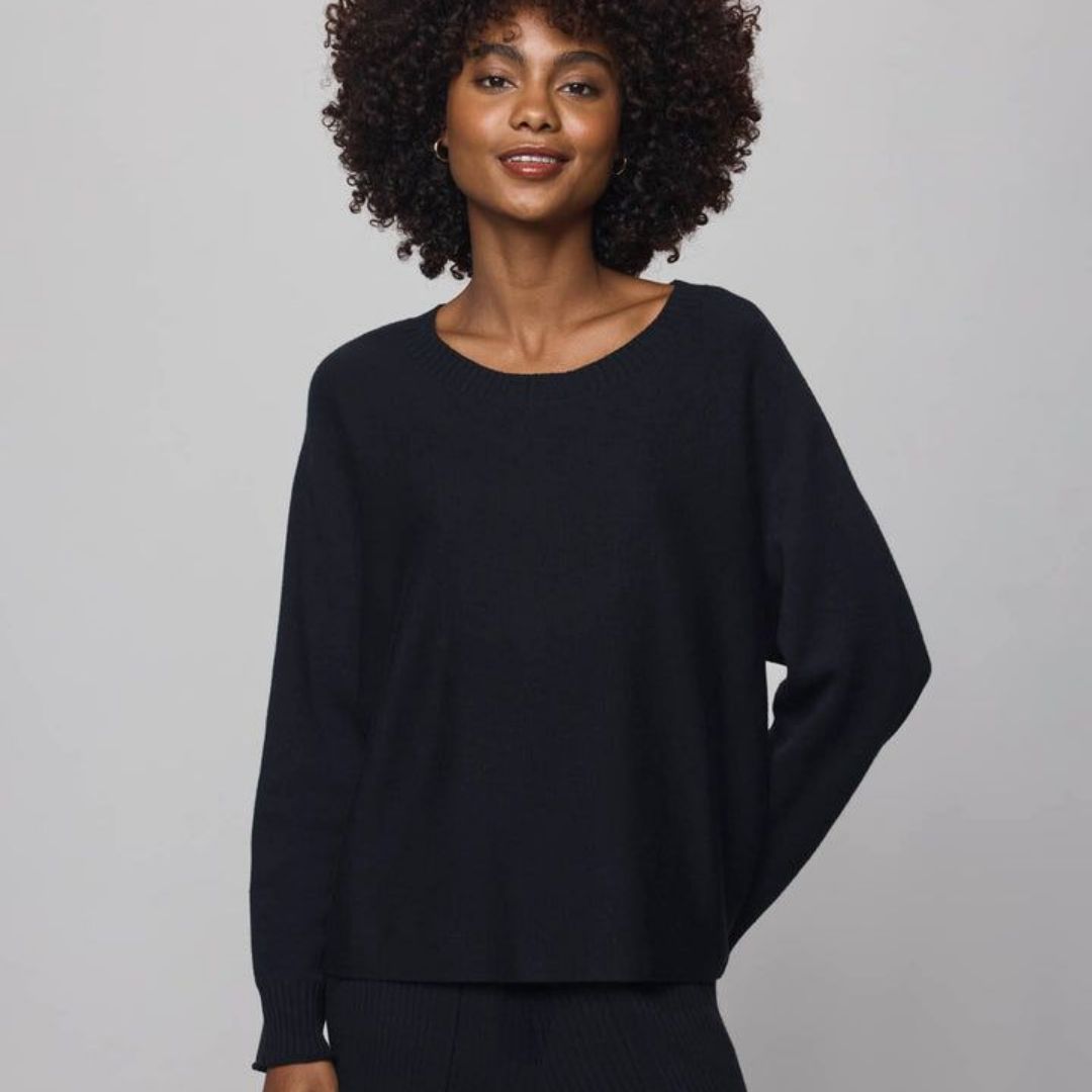 Splendid Georgie Pullover Sweater, COLOR: Black, SIZE: X-Small