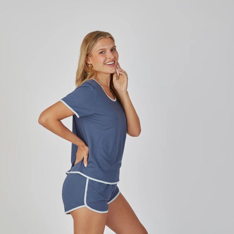 Erin Gray Perfect Cotton Modal Pajama Short Set