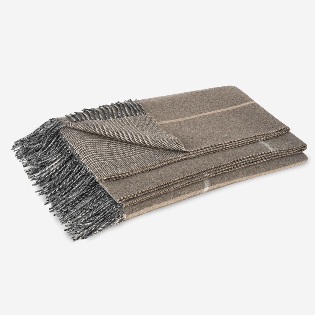 Matouk Benito Throw, COLOR: Hazelnut