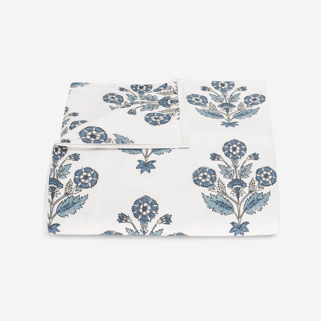 Matouk Dalila Bed Style, COLOR: Mineral Blue, PRODUCT: Duvet Cover—Full/Queen