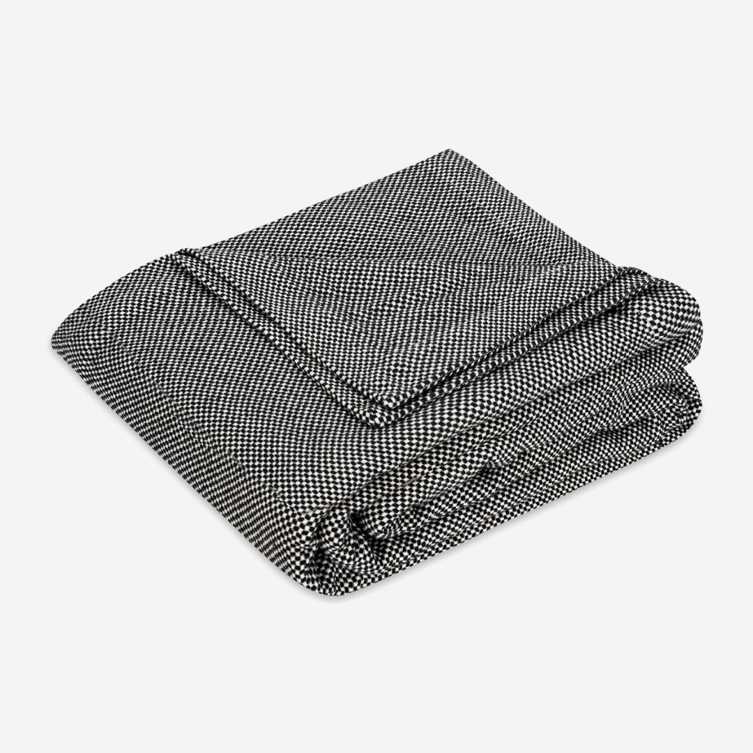 Matouk Jackson Coverlet Bed Style, COLOR: Black, PRODUCT: Coverlet—Full/Queen