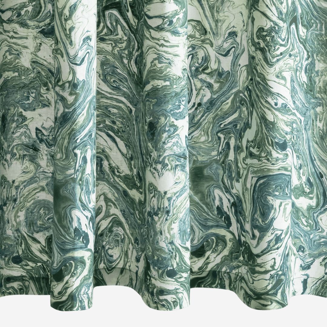 Matouk Balthazar Shower Curtain, COLOR: Emerald