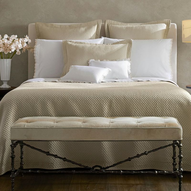 Matouk Perla Coverlet Bed Style