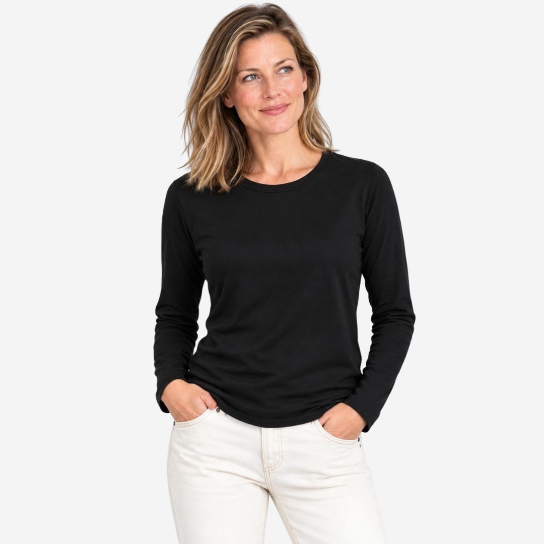 Erin Gray Weekender Long Sleeve, COLOR: Black, SIZE: XSmall