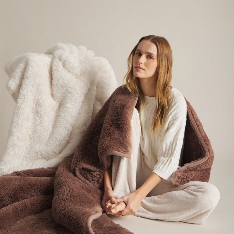 Barefoot Dreams Cloud Faux Fur Throw