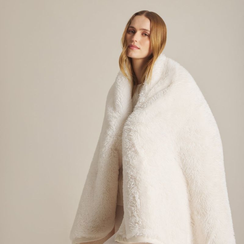 Barefoot Dreams Cloud Faux Fur Throw