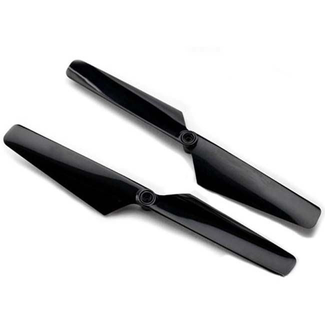TRX-6626 Traxxas Rotor blade set, black (2)/ 1.6x5mm BCS (2)