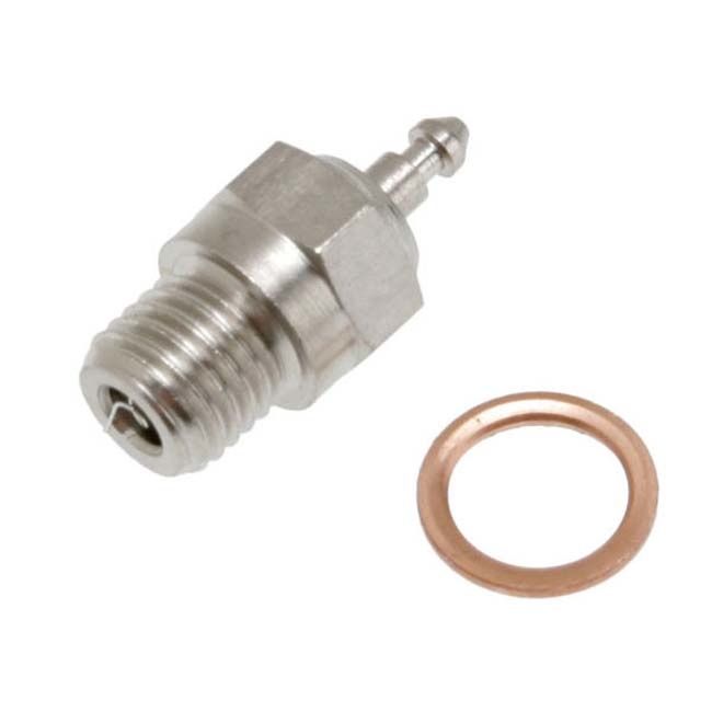TRX-3232X Traxxas Glow plug, super-duty (long-medium)/gasket
