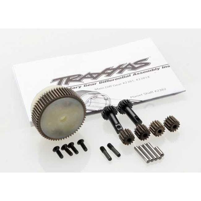 TRX-2388X Traxxas Planetary gear differential with steel ring gear (complete) (fits Bandit, Stampede, Rustler)