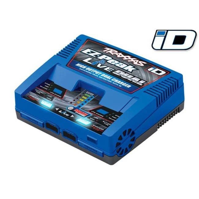 TRX-2973 Traxxas Charger, EZ-Peak® Live Dual, 200W, NiMH/LiPo with iD® Auto Battery Identification