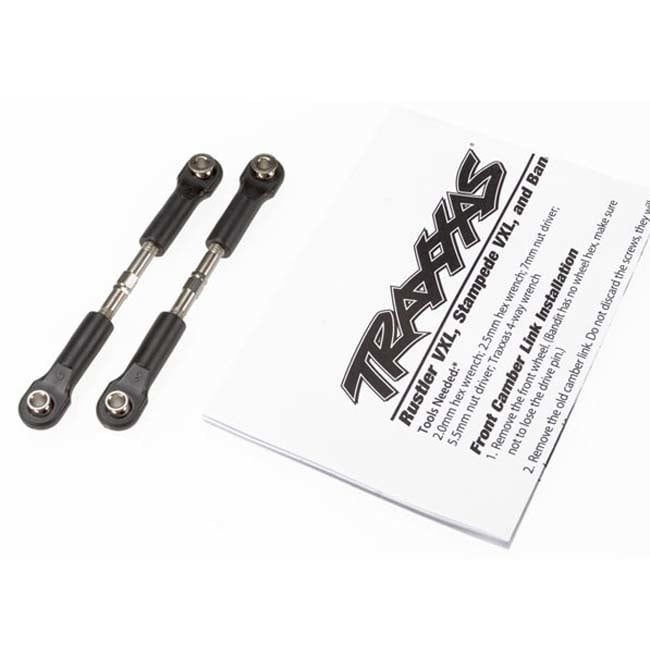 TRX-2443 Traxxas Turnbuckles, camber link, 36mm (56mm center to center) (rear) (assembled with rod ends and hollow balls) (1 left, 1 right)