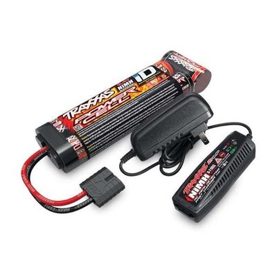 TRX-2983 Traxxas Battery/charger completer pack (includes #2969 2-amp NiMH peak detecting AC charger (1), #2923X 3000mAh 8.4V 7-cell NiMH battery (1))